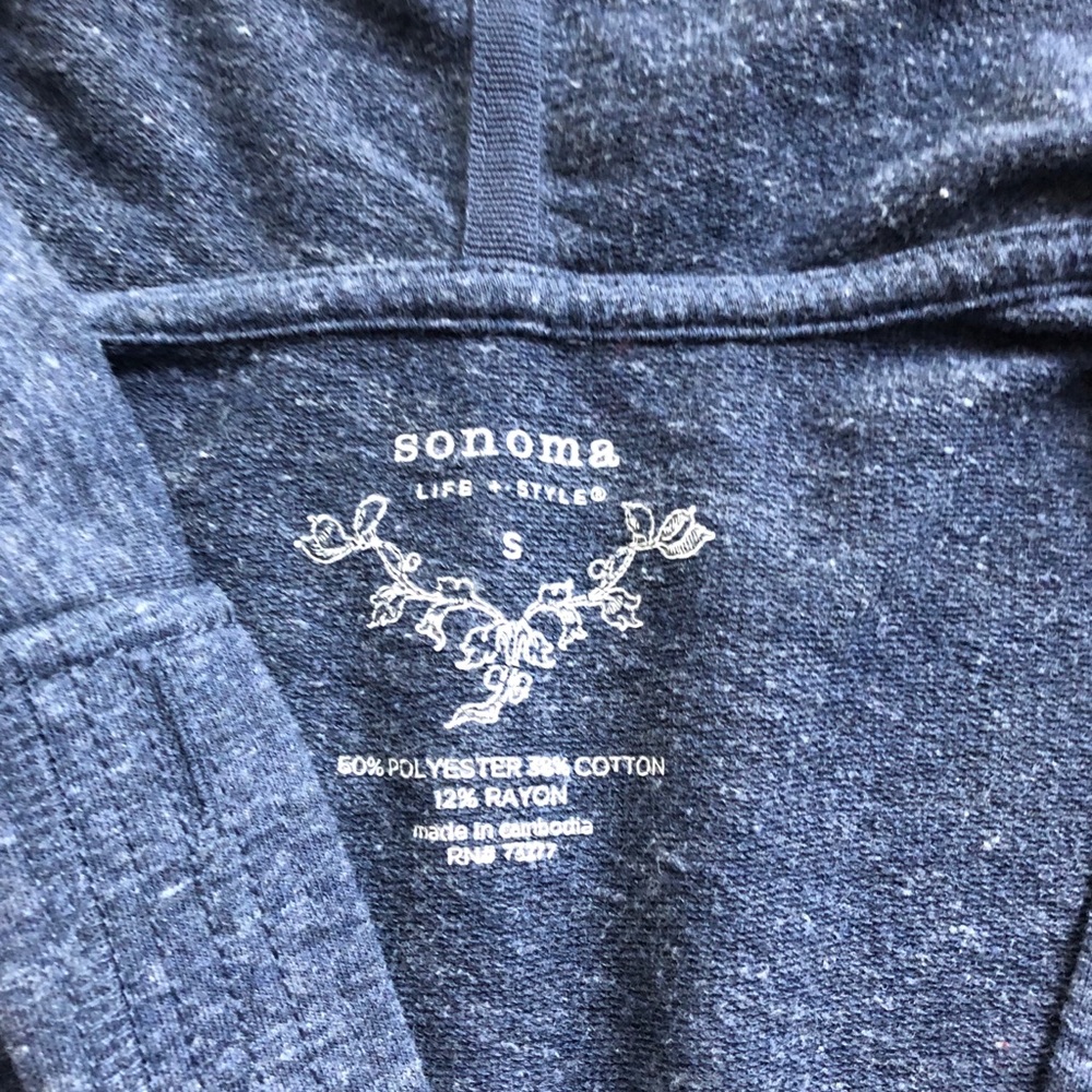 Light weight blue pull over